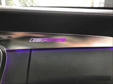 Mercedes W205 C - GLC Uyumlu Yedek Parça Göğüslük Ambiyans Aydınlatma AMG Yazılı 32 ve 64 Renk