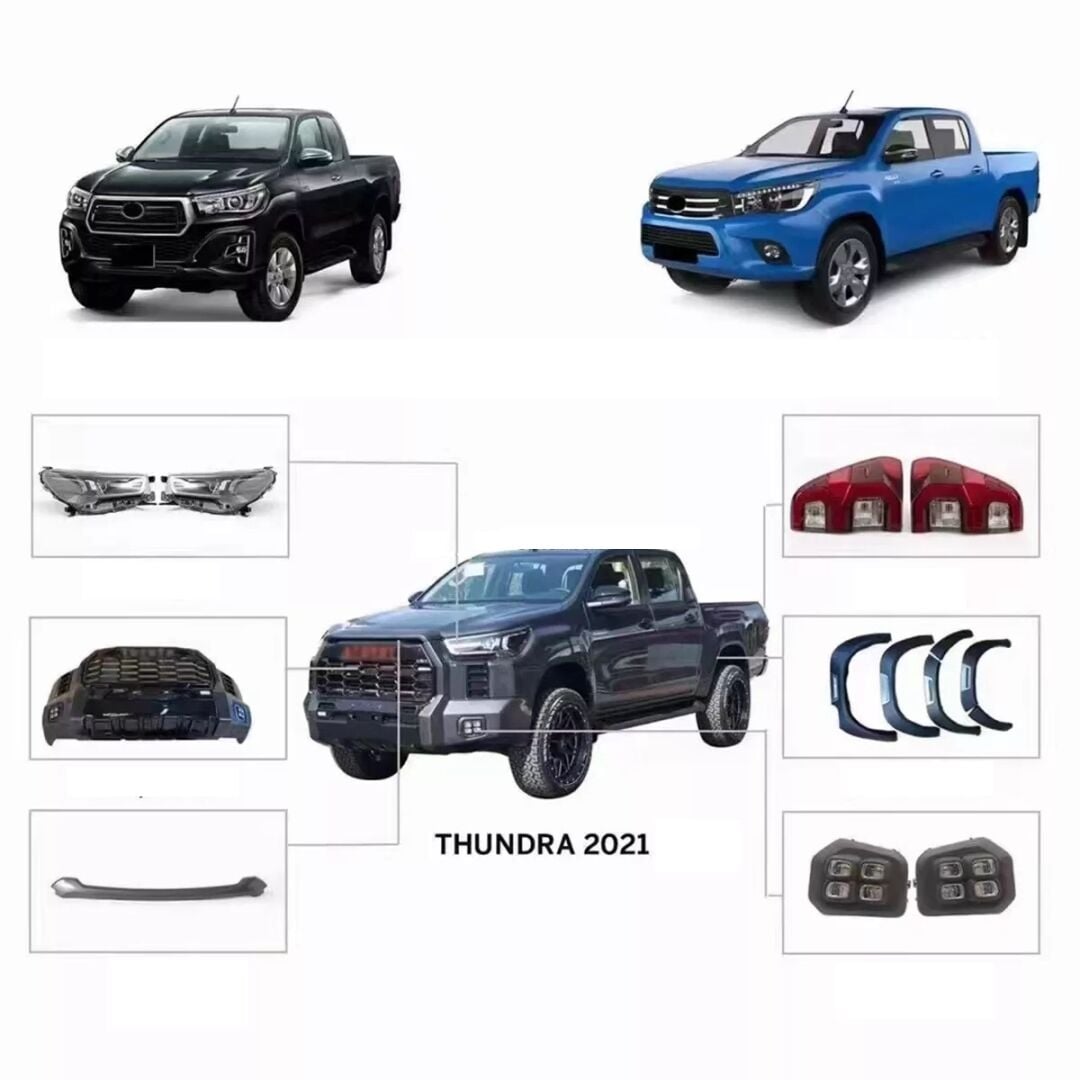 Toyota Hilux 2016-2019 İçin Tundra Body Kit (Far-Stop-Sis Dahil)