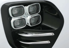 Kia Sportage 2016-2019 Uyumlu Yedek Parça Ön Sis Kaplaması Küçük (kare) Nikelaj