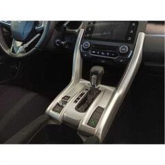 Honda Civic Fc5 Uyumlu Yedek Parça 2016-2020 Yeni Stil Vites Konsol Kaplama Silver
