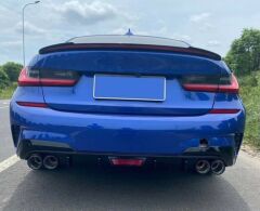 Bmw 3 Serisi 2019+ Uyumlu Yedek Parça G20 Led Spoiler Parlak Siyah