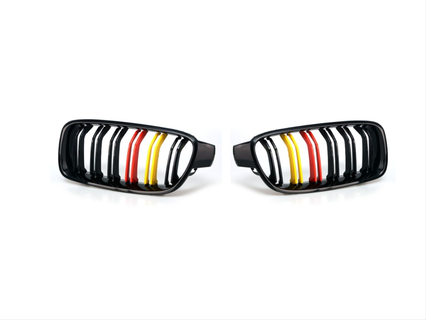Bmw 3 Serisi F30 2012-2018 İçin Uyumlu Yedek Parça M3 Görünüm Böbrek Çift Çizgi Panjur Alman Renk