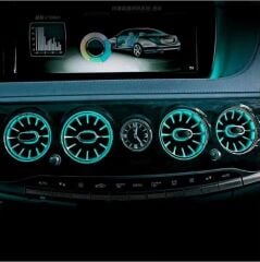 Mercedes S W222 2015-2020 Uyumlu Yedek Parça Ön Havalandırma Menfez Ambiyans 64 Renk