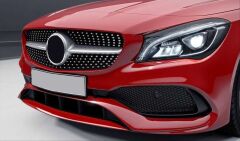 Mercedes W117 2013-2015 Uyumlu Yedek Parça CLA Diamond Panjur Gri