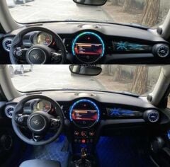 Mini Cooper Uyumlu Yedek Parça Torpido Göğüslük Ambiyans Aydınlatma Set 12 Renk