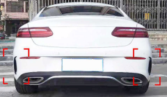 Mercedes C238 E Coupe Uyumlu Yedek Parça Arka Tampon Bıçakları