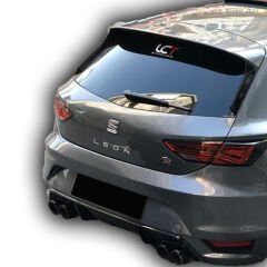 Seat Leon MK3.5 Uyumlu Yedek Parça Çift Çıkış Difüzör PlastikBoyasız