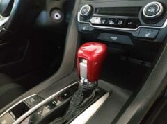 Honda Civic FC5 Uyumlu Yedek Parça 2016-2020 Vites Topuzu Kaplama Kırmızı