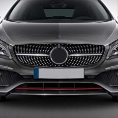 Mercedes W176 2016-2018 Uyumlu Yedek Parça Diamond Panjur Siyah