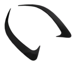 Mercedes W205 2015-2020 Uyumlu Yedek Parça Coupe Arka Tampon Bıçakları Piano Black