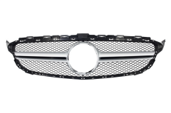 Mercedes C-Class Uyumlu Yedek Parça W205 İçin Uyumlu 2014-2018 C63 Dizayn Gri Panjur