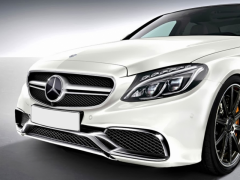 Mercedes C-Class Uyumlu Yedek Parça W205 İçin Uyumlu 2014-2018 C63 Dizayn Gri Panjur