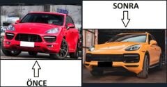 Cayenne Uyumlu 2011-2014 İçin Uyumlu İçin Full Facelift 2018+ Turbo (Farlar Dahil)