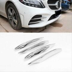 Mercedes W205 2015-2018 Uyumlu Yedek Parça Sis Kaşı 4 Parça (krom)