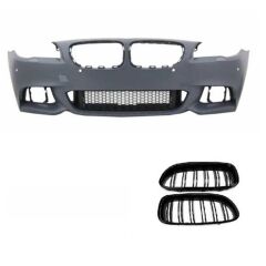 Bmw 5 Serisi F10 Uyumlu Yedek Parça LCI  2014-2016 M Tech Ön Tampon+ Panjur