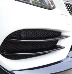 Mercedes W205 2015-2018 Uyumlu Yedek Parça Sis Kaşı 4 Parça (Piano Black)