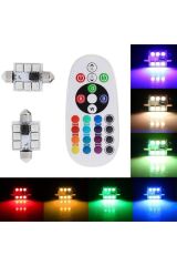 Uzaktan Kumandalı 36MM Sofit RGB Renkli Led
