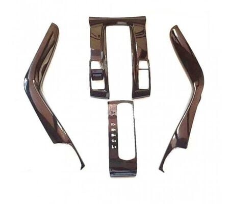 Honda Civic Fc5 Uyumlu Yedek Parça 2016-2020 Vites Konsol Kaplama Full Set Parlak Siyah