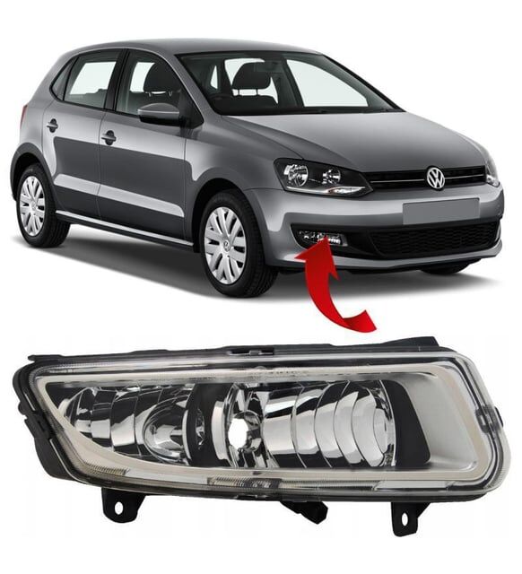 Volkswagen Polo 2009-2015 Tek Duylu Uyumlu Yedek Parça Sis Farı Sağ