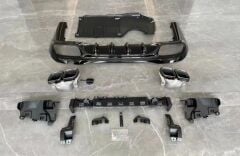 Mercedes Uyumlu Yedek Parça W206 C63 Amg Difüzör (Parlak Siyah) Ve Egzoz Seti