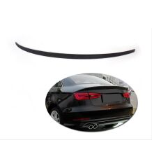 Audi A3 Sedan 2013-2019 Uyumlu Yedek Parça  Piano Black Spoiler