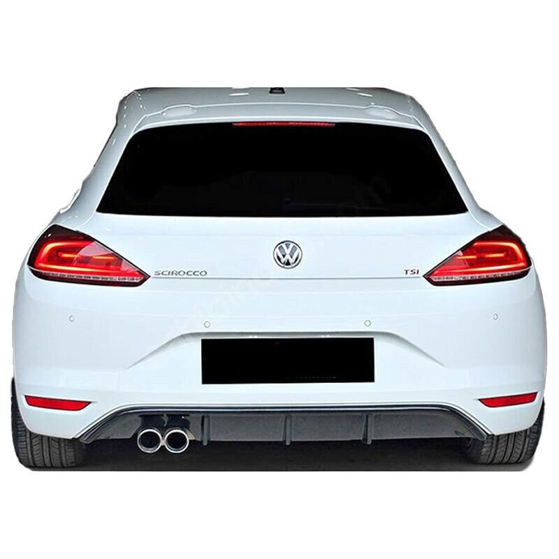 Volkswagen Scirocco Uyumlu Yedek Parça Makyajlı Soldan Çift Çıkış Difüzör (Plastik)