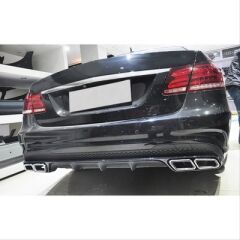 Mercedes Uyumlu Yedek Parça W212 E Serisi İçin 63 Difüzör & Egzoz Seti (Silver Egzoz İle) (Amg Makyajlı Kasa 2013-2016)