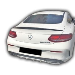 Mercedes W205 C Serisi Uyumlu Yedek Parça Coupe Spoiler Boyalı