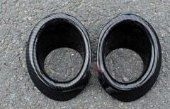 Honda Civic FC5 Uyumlu Yedek Parça 2016-2020 İçin Uyumlu Ön Sis Kaş- Halka Kaplaması Karbon