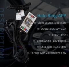 Bi Xenon Şeytan Gözü Ledi Cep Telefonu App Kontrollü