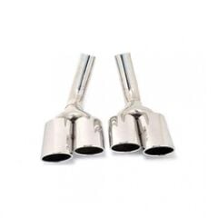 Mercedes G65 Uyumlu Yedek Parça Çift Çıkış Krom Egzoz Ucu