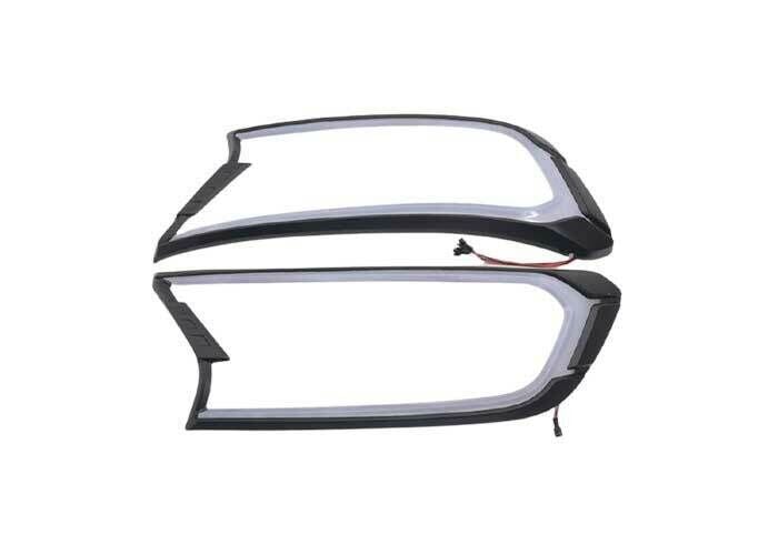 Ford Ranger 2015-2021  Uyumlu Yedek Parça  Gündüz Ledli Ön Far Çerçevesi