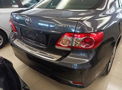 Toyota Corolla 2013-2016 Uyumlu Yedek Parça Arka Tampon Üst Kaplama İnce Model