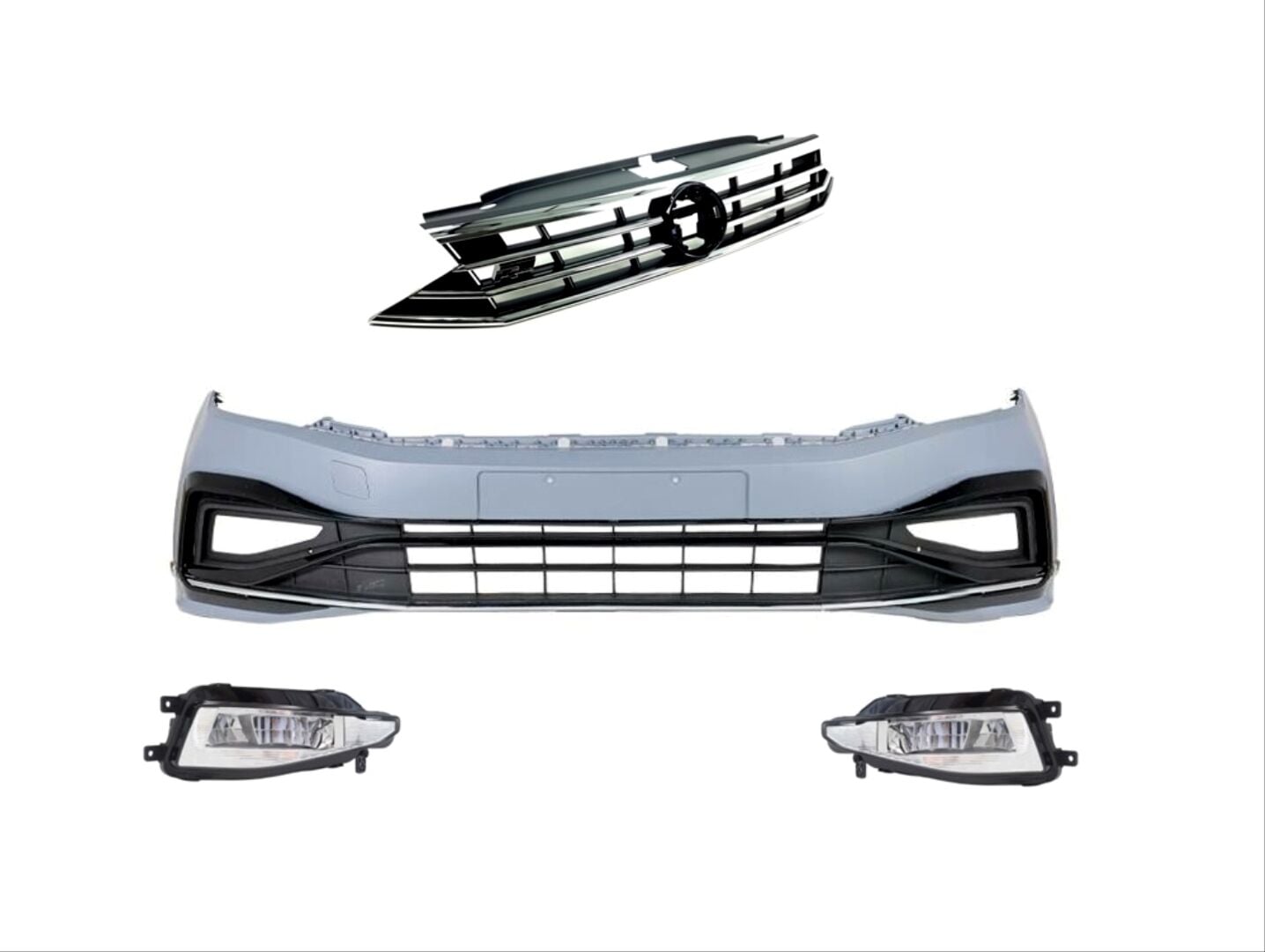 Passat B8 İçin 8.5 Görünüm R-Line Ön Tampon ve Panjur