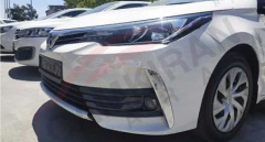 Toyota Corolla 2013-2016 Uyumlu Yedek Parça Ön Sis Çıta Kaplama Nikelaj 2 Parça