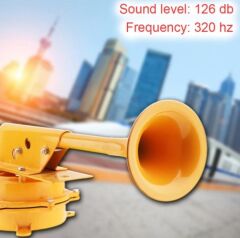 1280 db Süper Yüksek Sesli Elektrikli Metal Tren Kornası