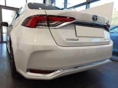 Toyota Corolla 2019+ Arka Tampon Alt Nikelajı Ve Sis Çerçeve Seti
