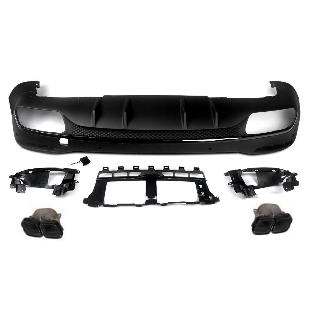 GLE 2019+ İçin GLE63 Difüzör Ve Egzoz Seti (Siyah)(Amg İçin)