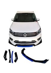 Universal 4 Parça Flaplı Ön Lip Piano Black ABS / (FC5 - SARI)