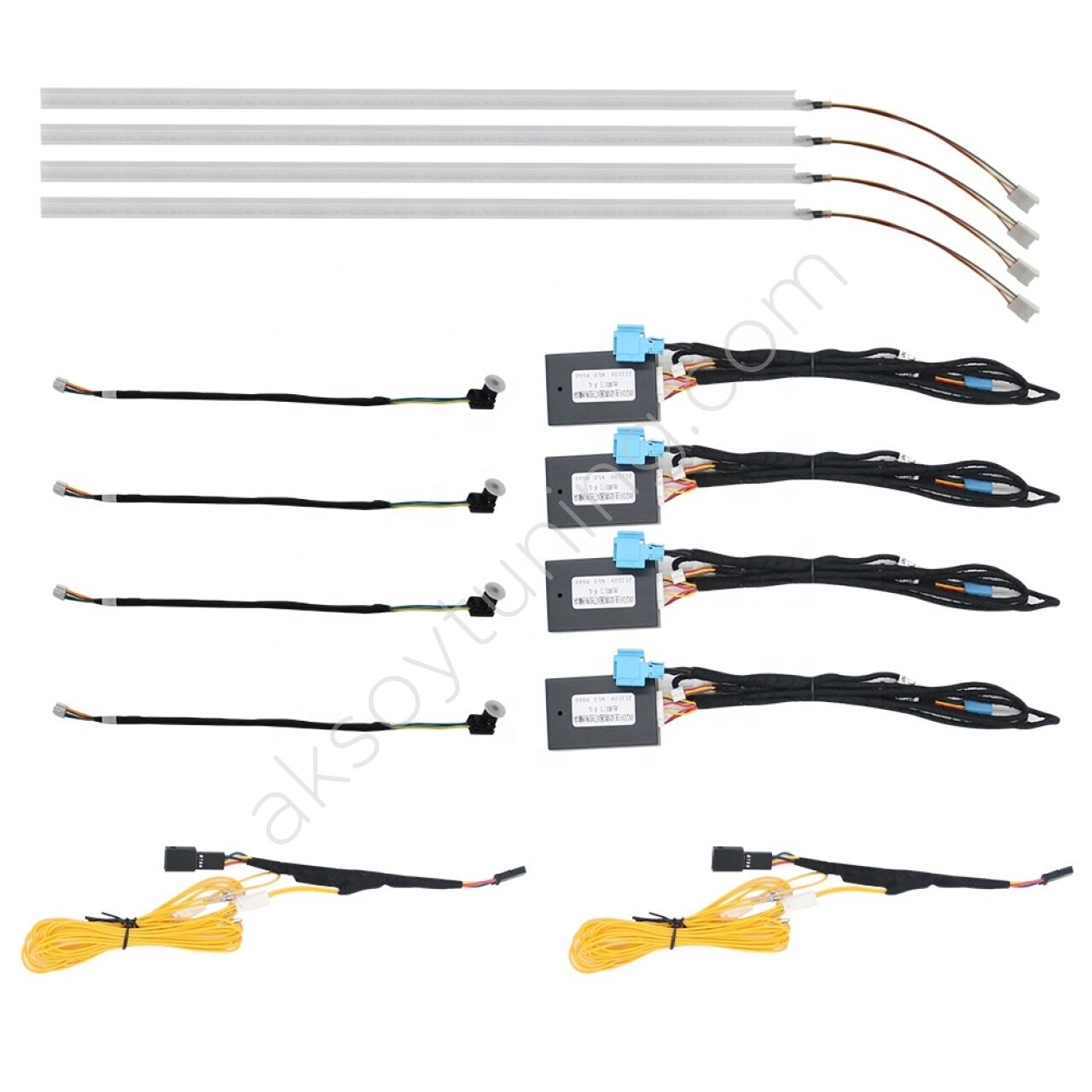 C-Class W206 Araç Yılı 2022+ İç Ambiyas 64 Renk Orijinal trimleri ve Led Yürüyebilen