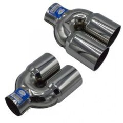 Çiftli 3MM M Model Krom Egzoz Ucu 76x100 800-010R