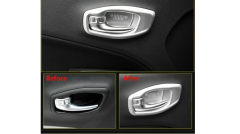 Jeep Renegade Uyumlu Yedek Parça İç Kapı Kolu Çerçevesi 4 Parça Silver