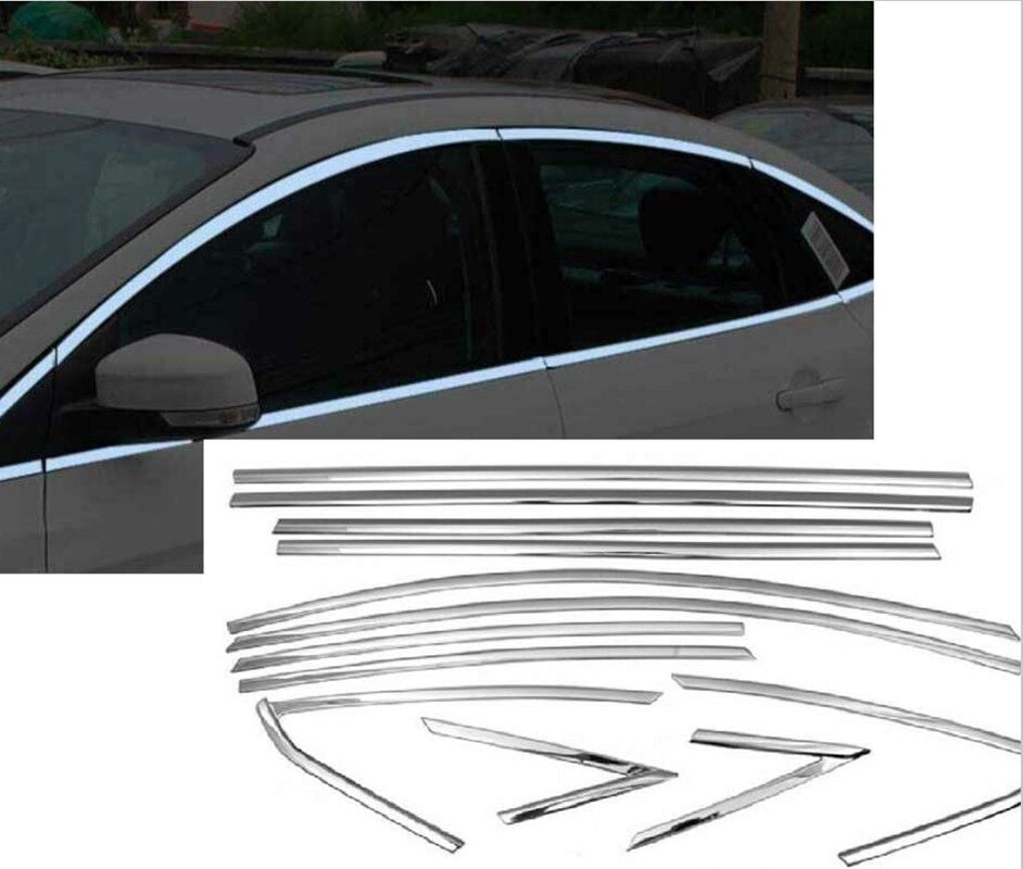 Ford Focus Uyumlu Sedan 2005-2010  Uyumlu Yedek Parça Cam Çıtası Krom