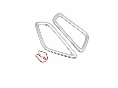 Hyundai Elantra 2016-2019 Göğüslük Menfez Kaplama Silver Abs