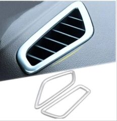 Hyundai Elantra 2016-2019 Göğüslük Menfez Kaplama Silver Abs