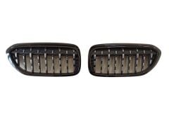 Bmw G30 2017+ Diamond Böbrek Panjur Piano Black
