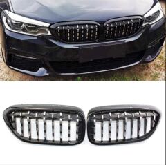 Bmw G30 2017+ Diamond Böbrek Panjur Piano Black