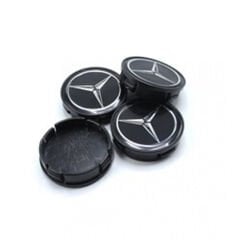 Mercedes Uyumlu Yedek Parça Siyah Jant Göbeği