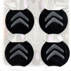 Citroen Siyah Uyumlu Yedek Parça  Alüminyum Yapıştırma Jant Göbeği 4Lü 60mm