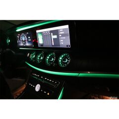 Mercedes E W213 2016-2020 Uyumlu Yedek Parça Işıklı Ön Havalandırma (3 veya 64 Renk Ayarlanabilir)